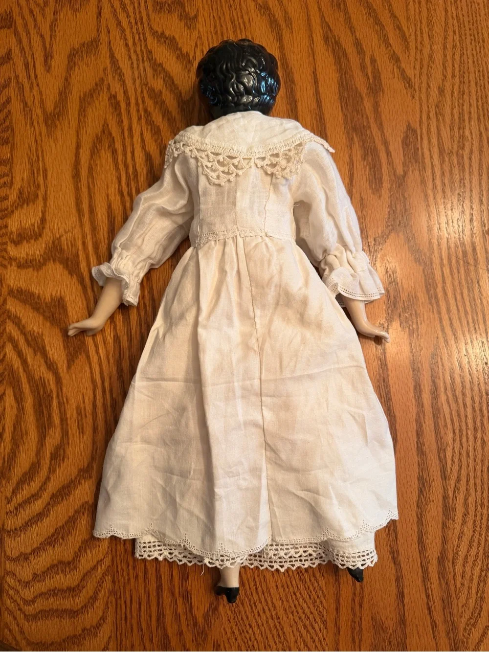 Antique 1890 china headed German flattop doll